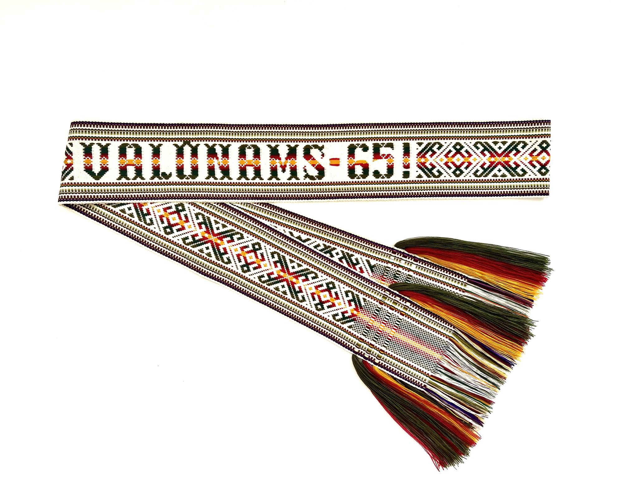 Austa vardinė juosta su pasirinktu tekstu