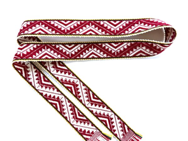 Austa juostelė skrybėlei "Zigzagas" 80cm